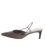 Bottega Veneta Vintage Intrecciato Weave Slingback Pumps